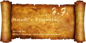 Huszár Fiorella névjegykártya
